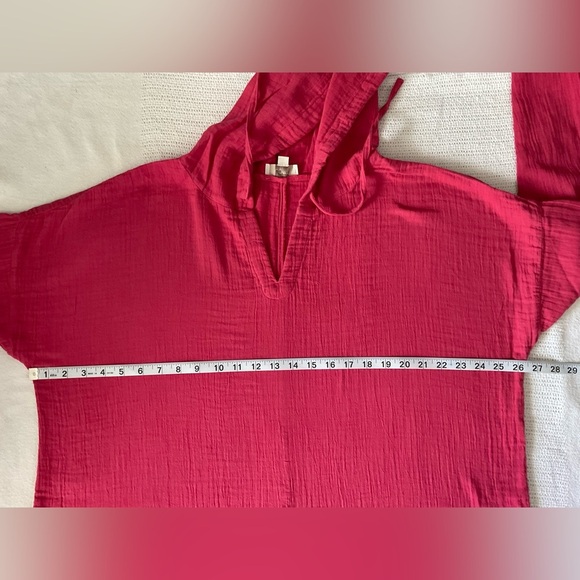 LOFT Pink Hoodie Sweatshirt - Picture 5 of 6